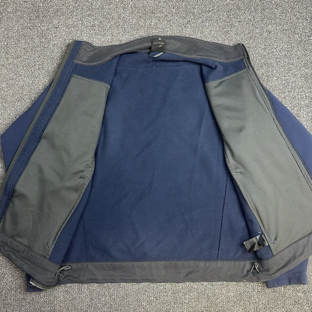 The North Face Jacket Apex Bionic Solid Navy Blue Mens Small Full Zip Softshell